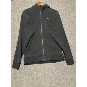 Simms rogue hoodie softshell fleece lined mens small full zip black read